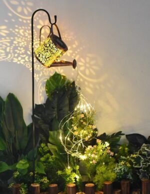 Watering Can Solar Garden Accent