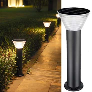 Round Bollard Solar Light