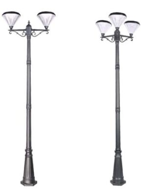 Multi-Head Solar Pole Light
