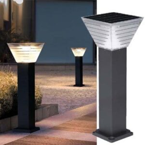 Square Bollard Solar Light